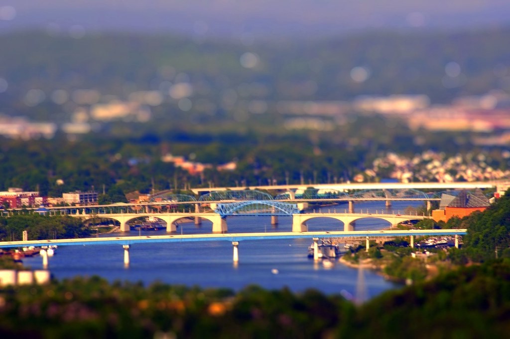 Downtown Chattanooga Tennessee River A shot of the
