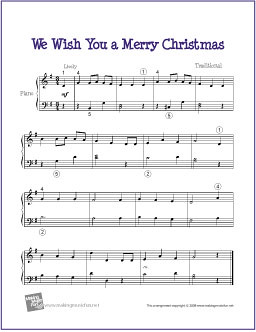 We Wish You A Merry Christmas | Sheet Music for Easy Piano… | Flickr