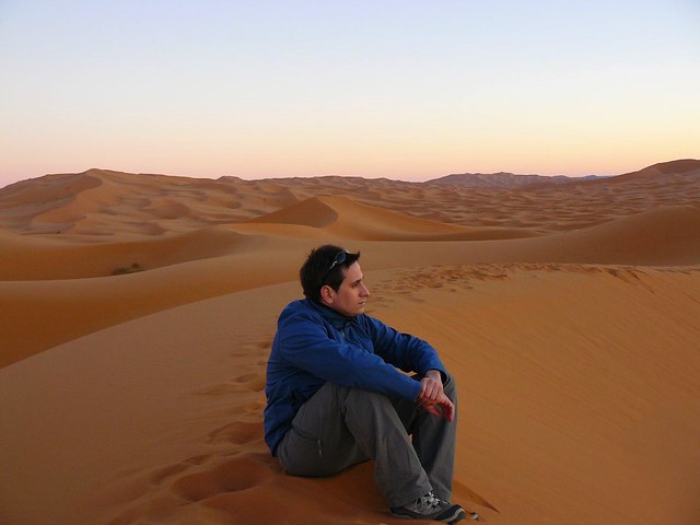 Sele en las dunas de Merzouga (Marruecos)