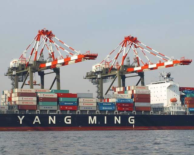 YM LOS ANGELES Cargo Ship, Maher Container Terminal, Newark Bay, Port 