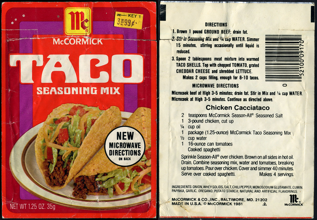 directions taco seasoning packet