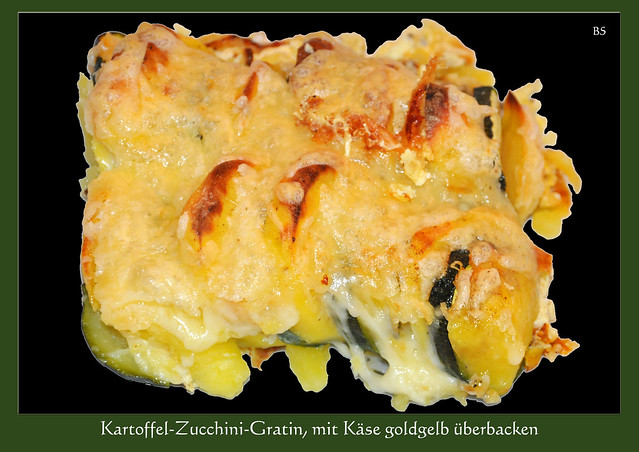 Chefköchin Karla Kunstwadl empfiehlt: Kartoffel-Zucchini-Gratin ... Foto: Brigitte Stolle, Mannheim