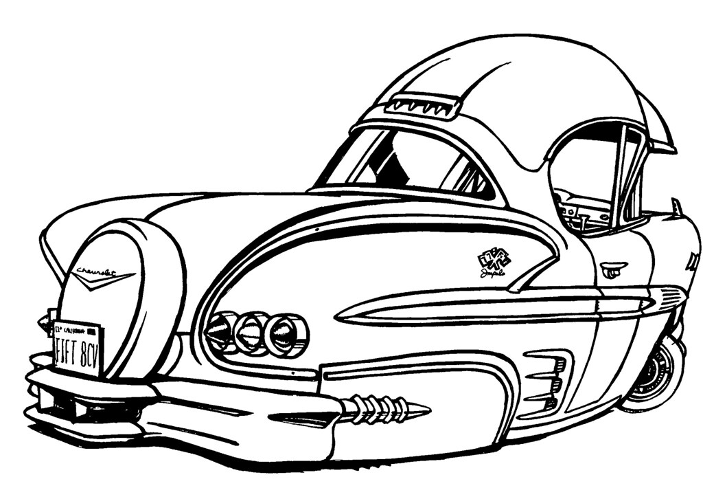 Chevrolet Impala Art Drawings Coloring Coloring Pages