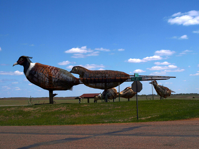 Enchanted Highway Pheasants on the
  Prairie