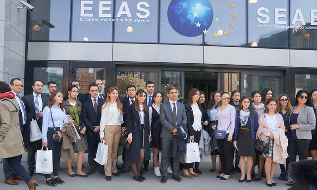 Students of Armenia’s Diplomatic School on a study visit to Brussels and Vienna