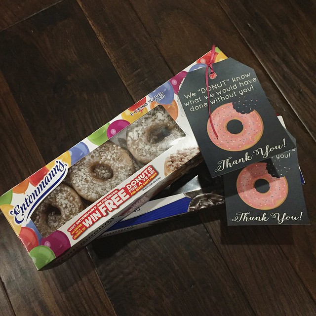 diy teacher appreciation gift donut