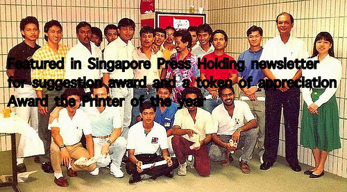 Receiving the Nitec II in Printing in Singapore Press Holdings