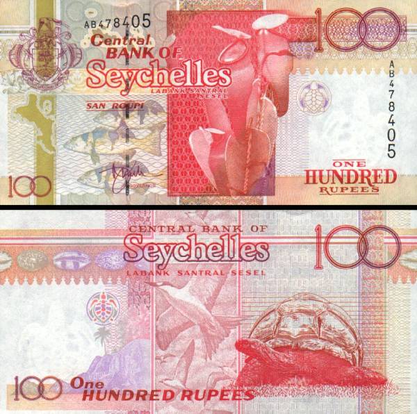 100 Rupií Seychely 1998, P39