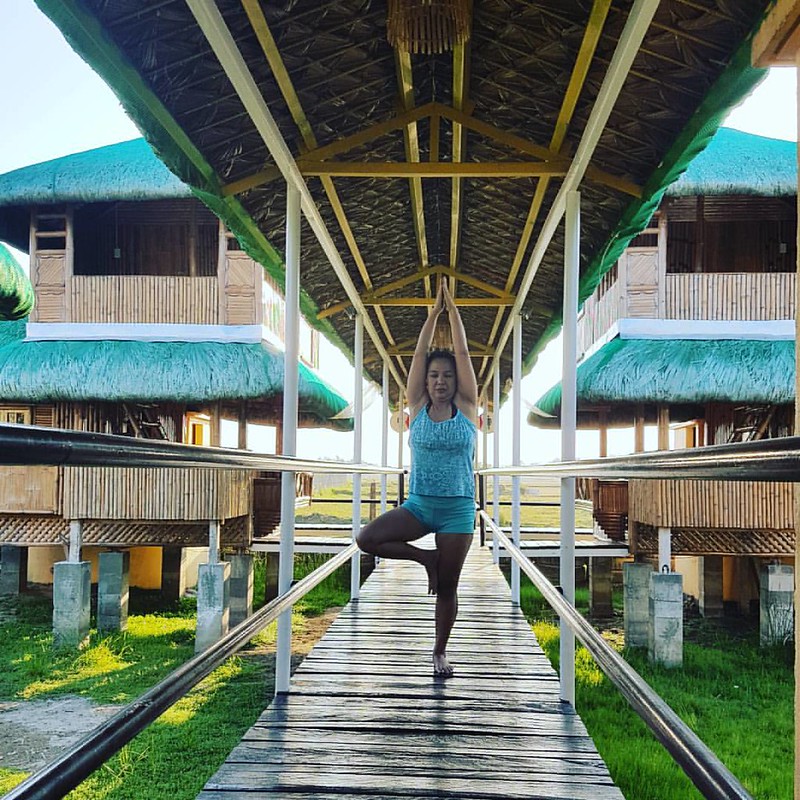 Bamboo interior soothens spirit. Back in the grind reflecting before going to walk and swim around the resort #Lingayen #Pangasinan