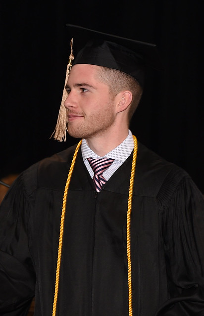 Kenneth “Ryder” Digmon pictured in his graduation robe.
