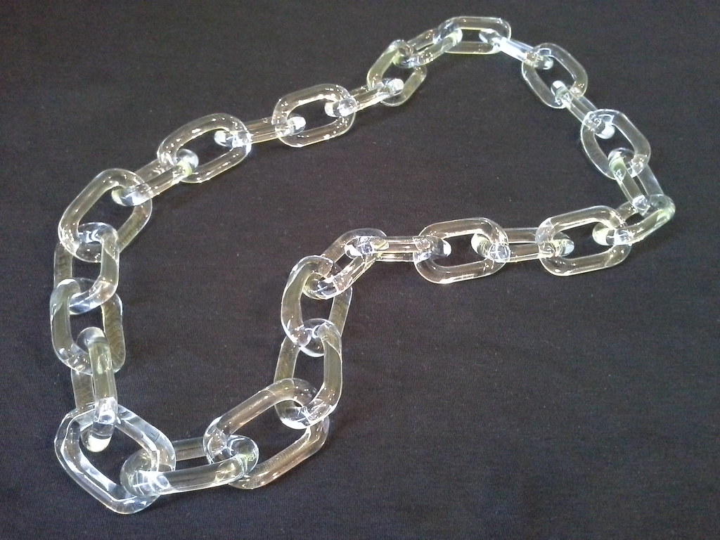 Handmade Glass Chain This necklace is made of durable Pyre… Flickr