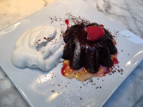 Molten chocolate cake at Taste, Provo, Utah. From Hosting Your Own Chocolate Tasting