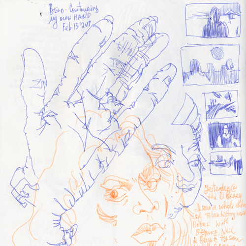 Sketchbook #103: When in doubt - draw hands :)