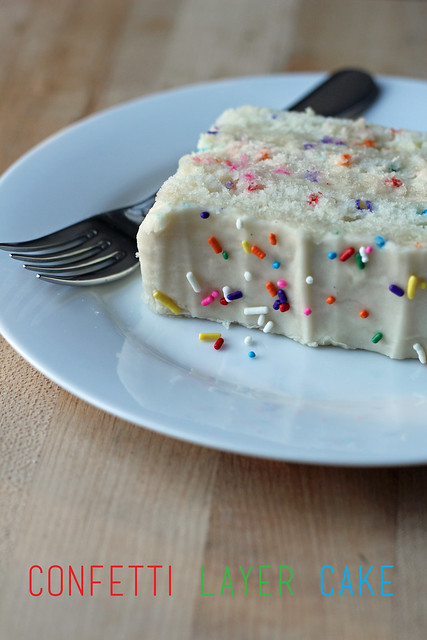 confetti layer cake