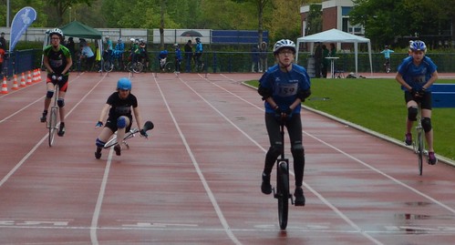Unicycle race in Duisburg