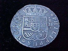 1731 SPANISH 8 REALES, MADRID, JF, PHILIP V reverse