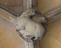 Porch boss: bull? (15th Century)