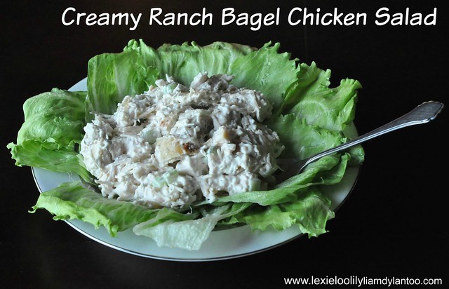 Creamy Ranch Bagel Chicken Salad #BrueggersBunch