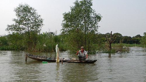 Wooden Boats on the Mekong River
