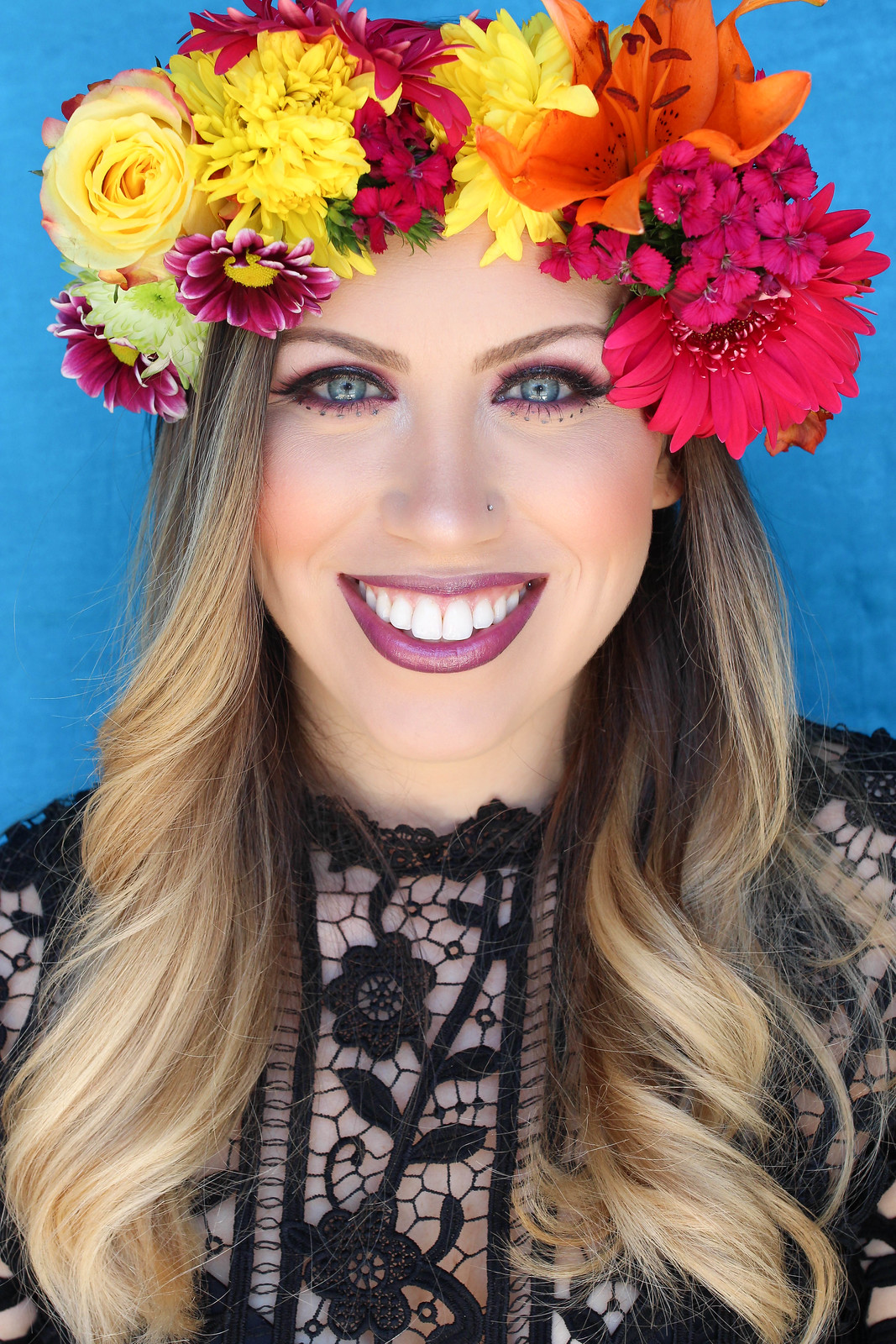 How to Make a Flower Crown Easy DIY Real Flower Crown Festive Style Inspired Makeup