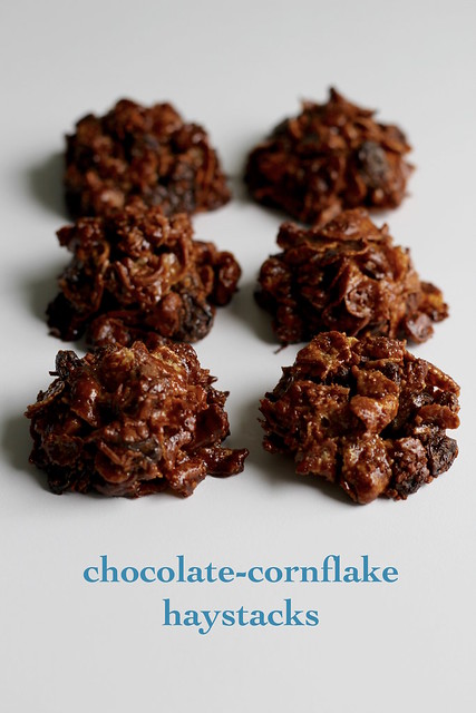 chocolate-cornflake haystacks