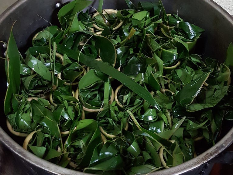 語喬姊的水煮竹筒飯。攝影：黃千桓。