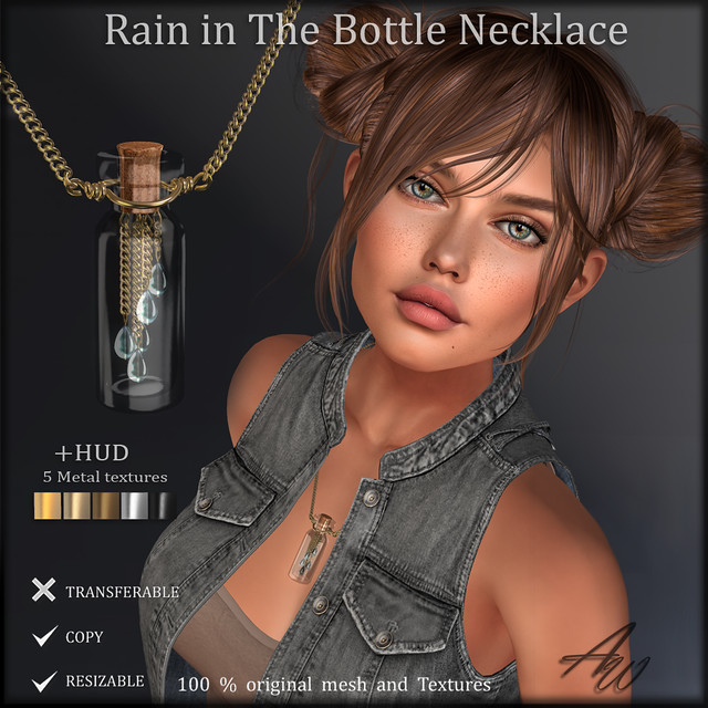 Rain in The BottleNecklace