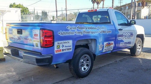One more Silverado wrapped for the Discount Pool fleet