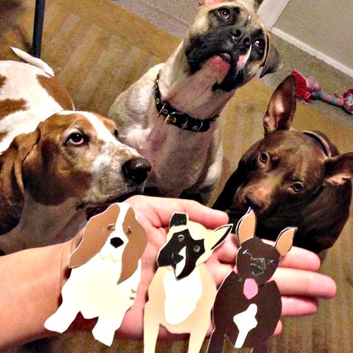 Dogs and Papercut Dog Portraits
