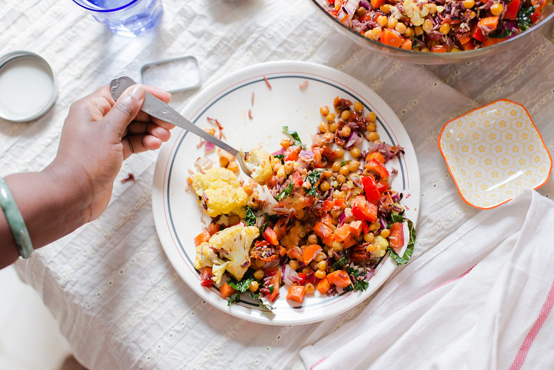 Rice Medley Salad with Roasted Chickpeas | the whinery
