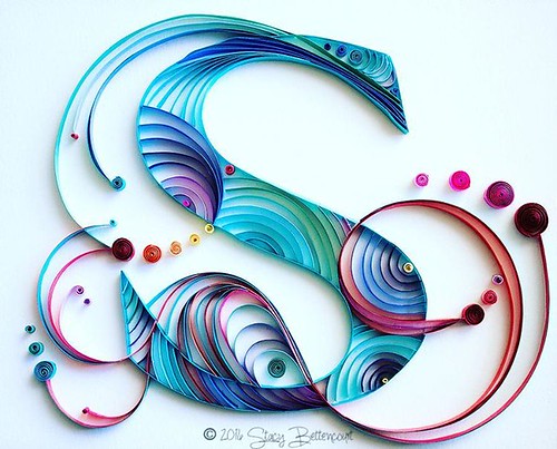 Quilled Monogram by Mainely Quilling