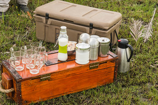 Picknick nach Bush Walk im Okavango Delta