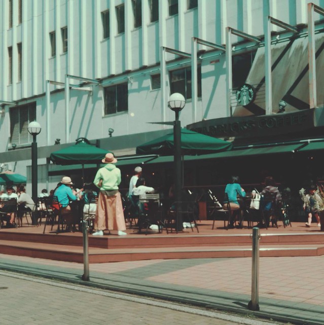 Open air coffee shop