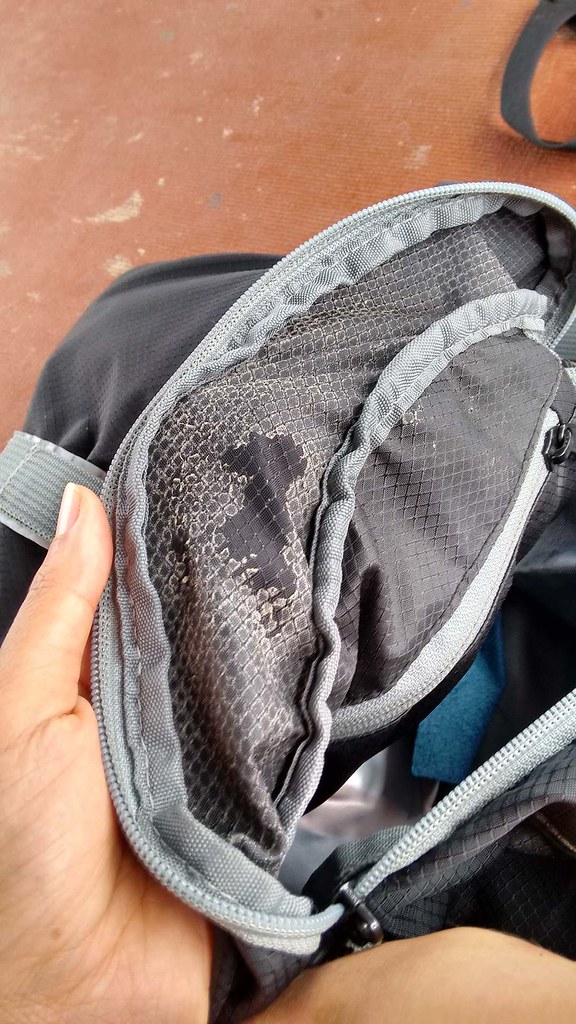 Inner waterproof coating wearing away on TravelMore Jetpack bag