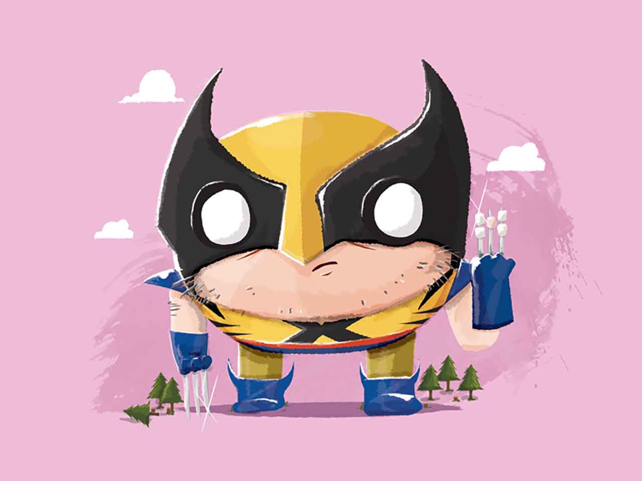 Artist Creates Chubby Superheroes & Villains From Marvel Universe #9: Chubby Wolverine