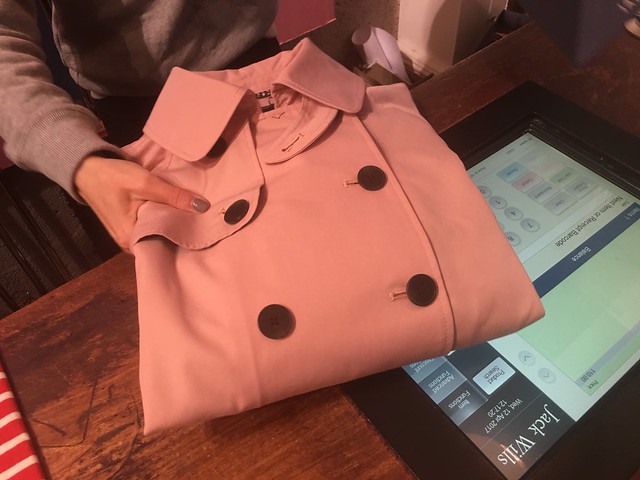 Jack Wills pink coat,  April 2017