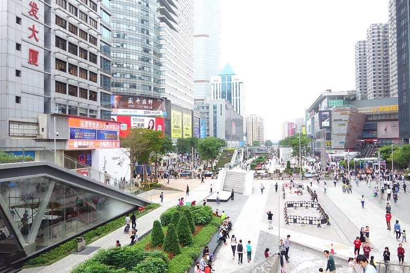 New Shenzhen pedestrian area
