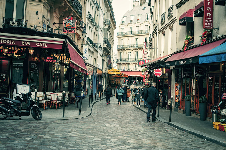 Улицы Латинского квартала в Париже