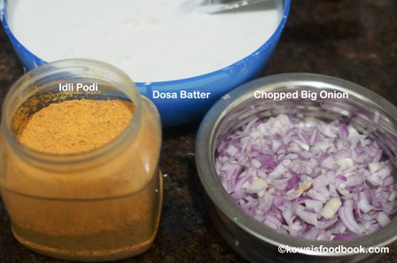 Ingredients for podi dosa