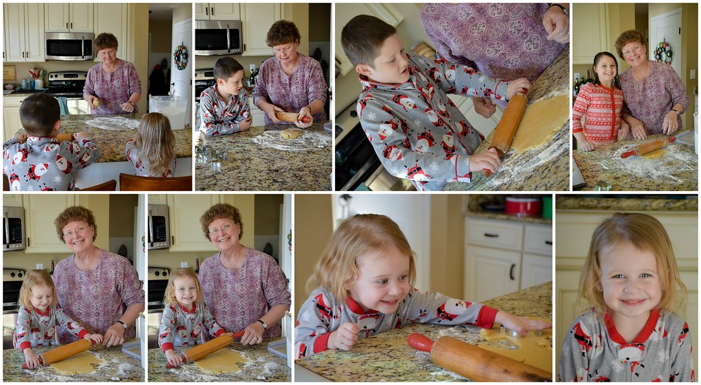 making cookies with grandma