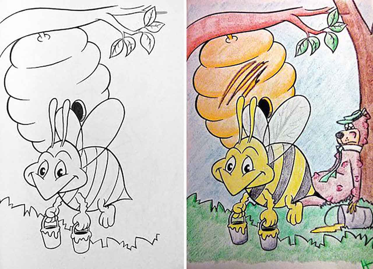 24 Pictures That Explain How Creative A Dad Can Get While Coloring Pages