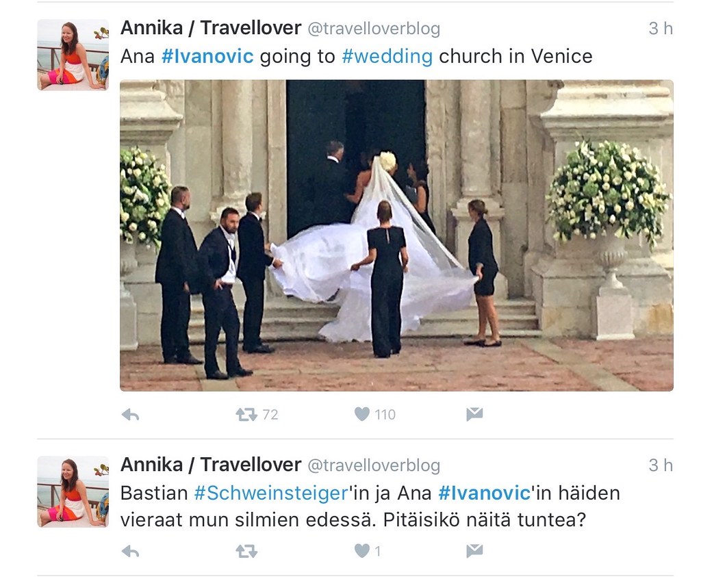 Weddings of Ana Ivanovic and Bastian Schweinsteiger