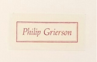 Bookplate of Philip Grierson
