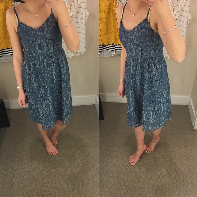  LOFT Lace Cami Dress, size 00P 
