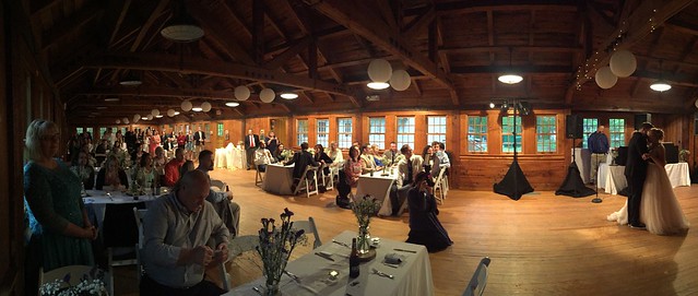Our first dance in Swift Creek Hall at Pocahontas State Park, central Virginia