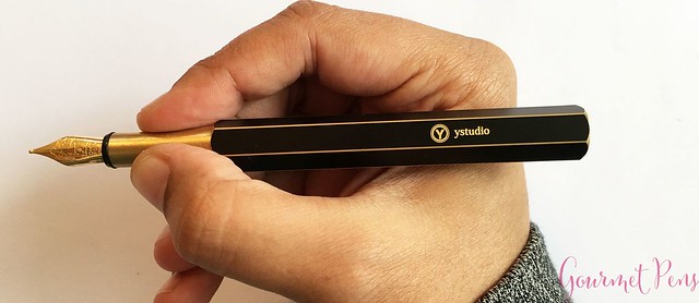 Review YStudio The Weight of Words Portable Fountain Pen - Brassing & Classic @AppelboomLaren 25