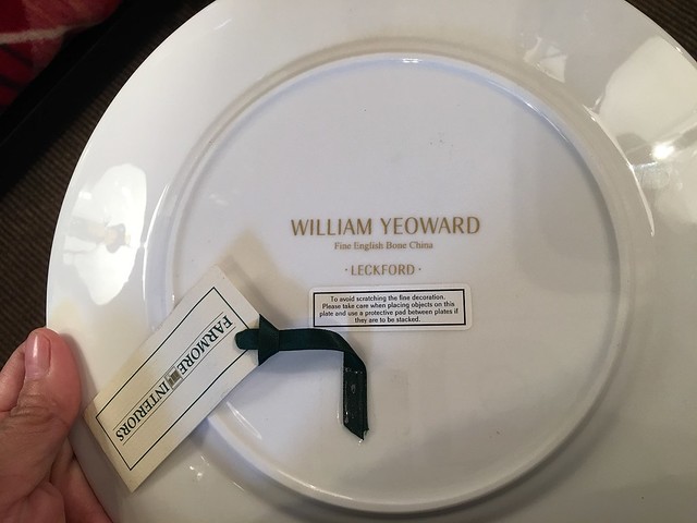William Yeoward plate