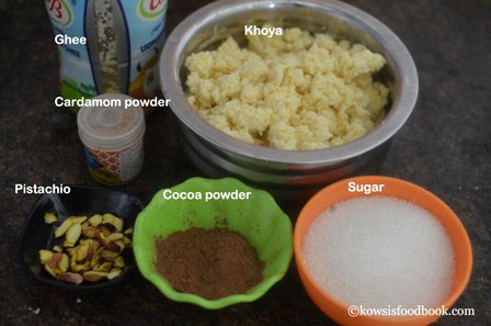 How_to_make_chocolate_khoya_burfi_step1