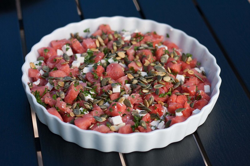 Recipe for Homemade Watermelon Salad
