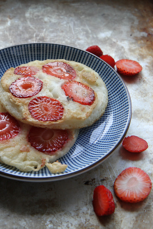 Coconut Strawberry Pancakes- gluten Free